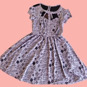Harley Quinn fit and flare dress